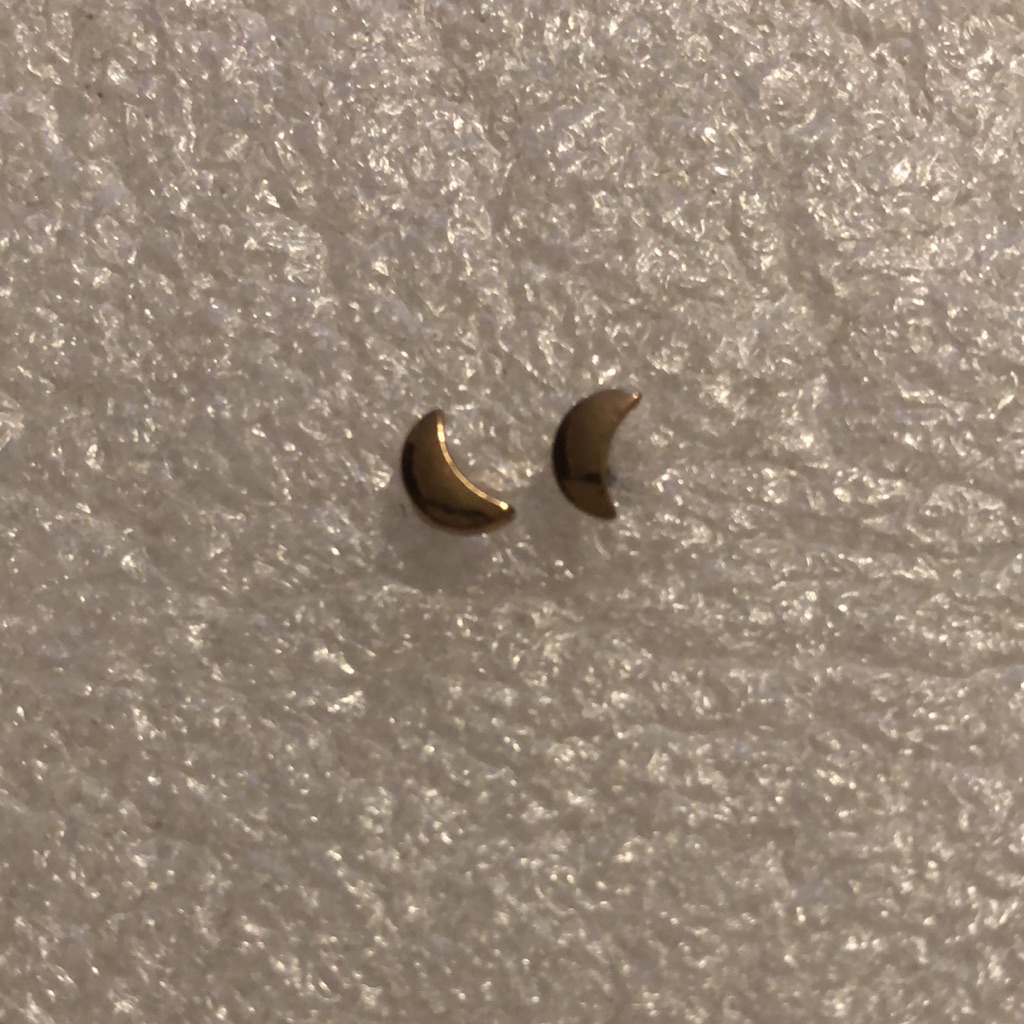 Tiny Moon Earrings
